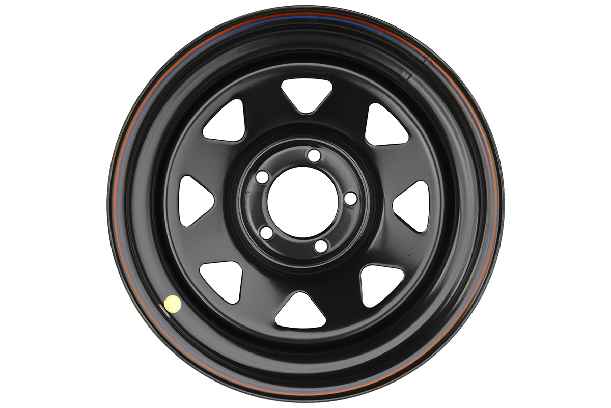 OFF-ROAD Wheels Диск усиленный JEEP стальной черный 5х114,3 8xR16 d84 ET-19 (треугольник мелкий) (уценка)