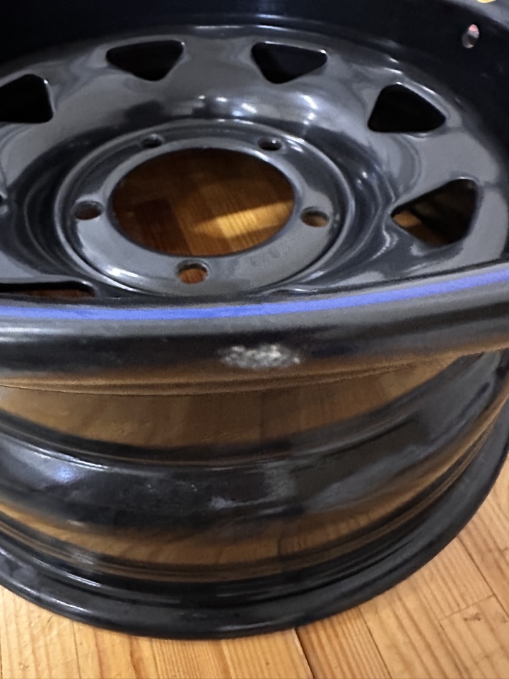 OFF-ROAD Wheels Диск усиленный УАЗ стальной черный 5x139,7 8xR16 d110 ET-25 (треугольник мелкий) (уценка)