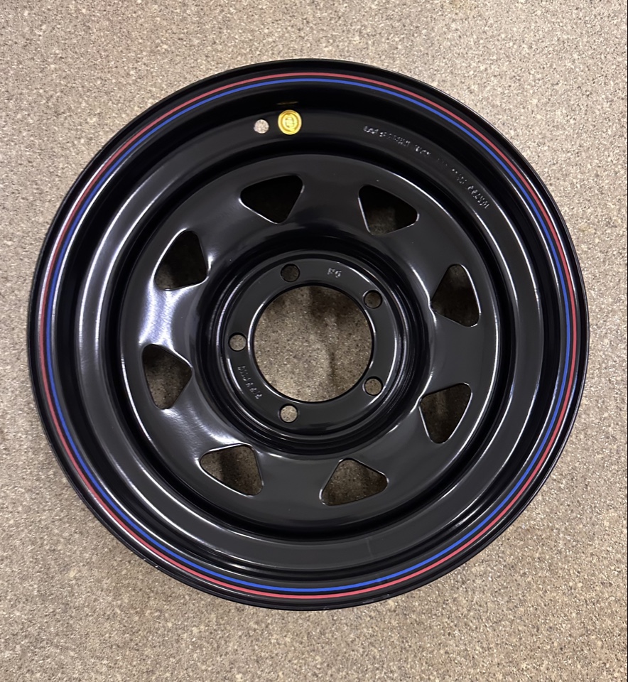 OFF-ROAD Wheels Диск усиленный УАЗ стальной черный 5x139,7 7xR16 d110 ET0 (треугольник мелкий) (уценка)