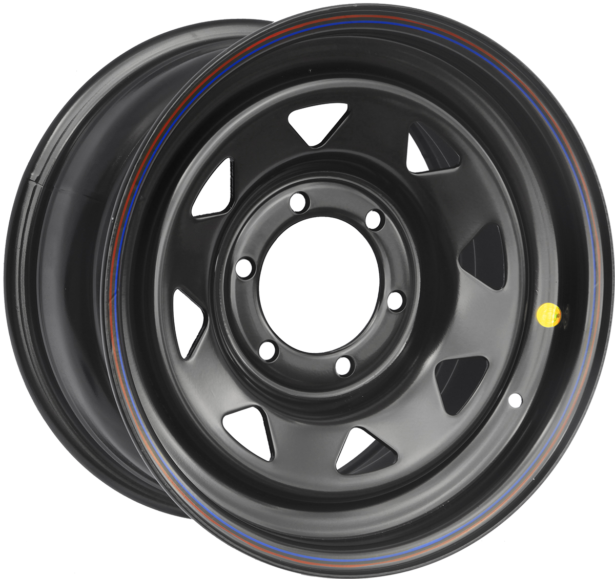 OFF-ROAD Wheels Диск усиленный стальной черный 6x139,7 8xR16 d110 ET+30 (треуг. мелкий)