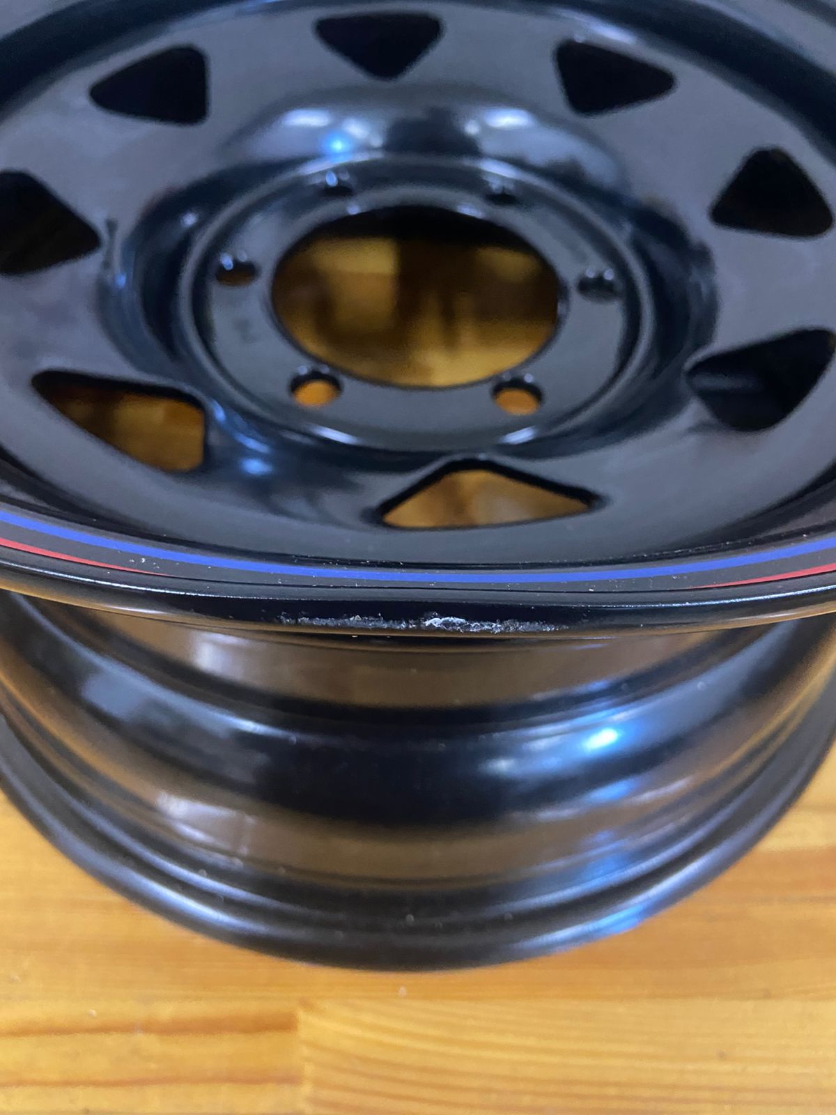 OFF-ROAD Wheels Диск усиленный стальной черный 6x139,7 8xR16 ET0 (треугольник мелкий)