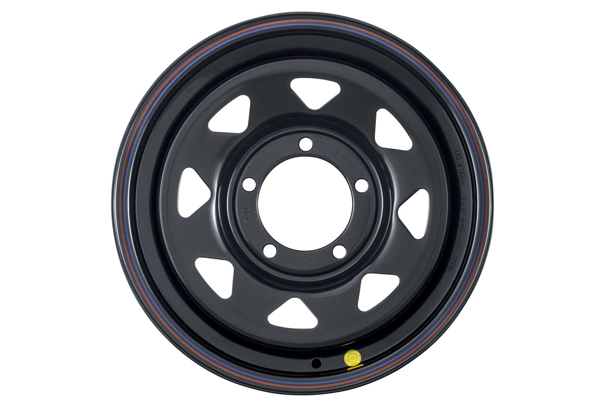 OFF-ROAD Wheels Диск усиленный УАЗ стальной черный 5x139,7 8xR16 d110 ET+25 (треуг. мелкий)