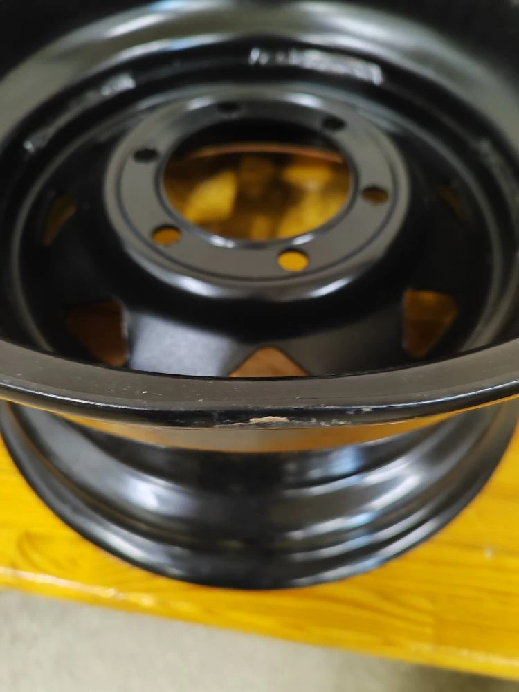 OFF-ROAD Wheels Диск усиленный Тойота Ниссан стальной черный 6x139,7 8xR16 d110 ET-19 (треуг. мелкий) (уценка)