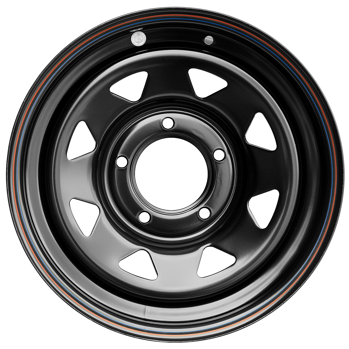 OFF-ROAD Wheels Диск усиленный ВАЗ НИВА стальной черный 5x139,7 7xR16 d98,5 ET+25 (треугольник мелкий)