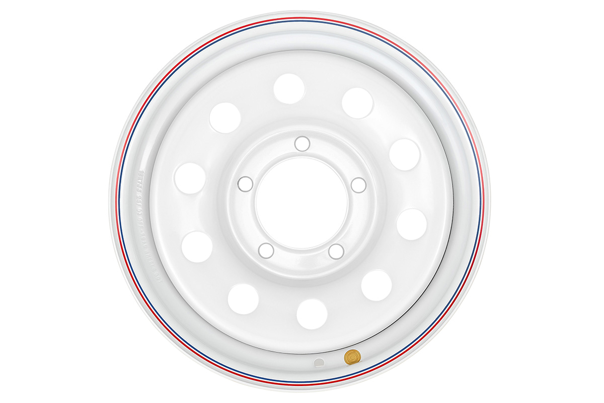 OFF-ROAD Wheels Диск усиленный УАЗ стальной белый 5x139,7 7xR16 d110 ET+30