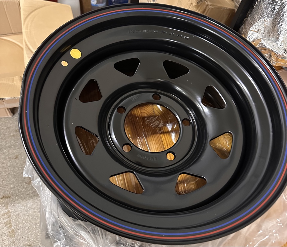 OFF-ROAD Wheels Диск усиленный УАЗ стальной черный 5x139,7 7xR16 d110 ET-19 (треугольник мелкий) (уценка)