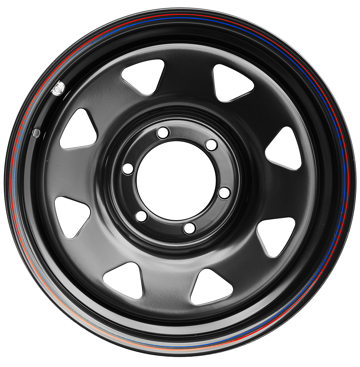 OFF-ROAD Wheels Диск усиленный стальной черный 6x139,7 7xR17 d110 ET+30 (треугольник мелкий)